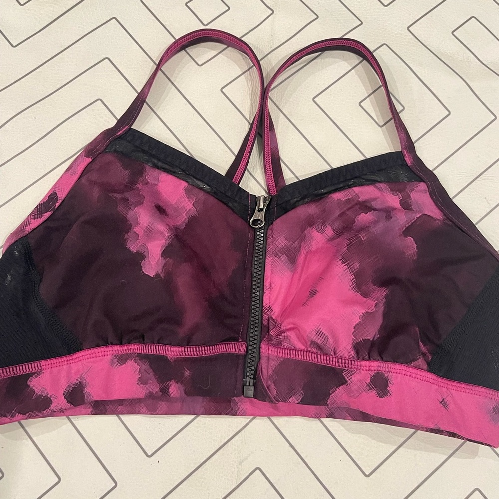 Lululemon Zip Front Sports Bra - Picture 2 of 8